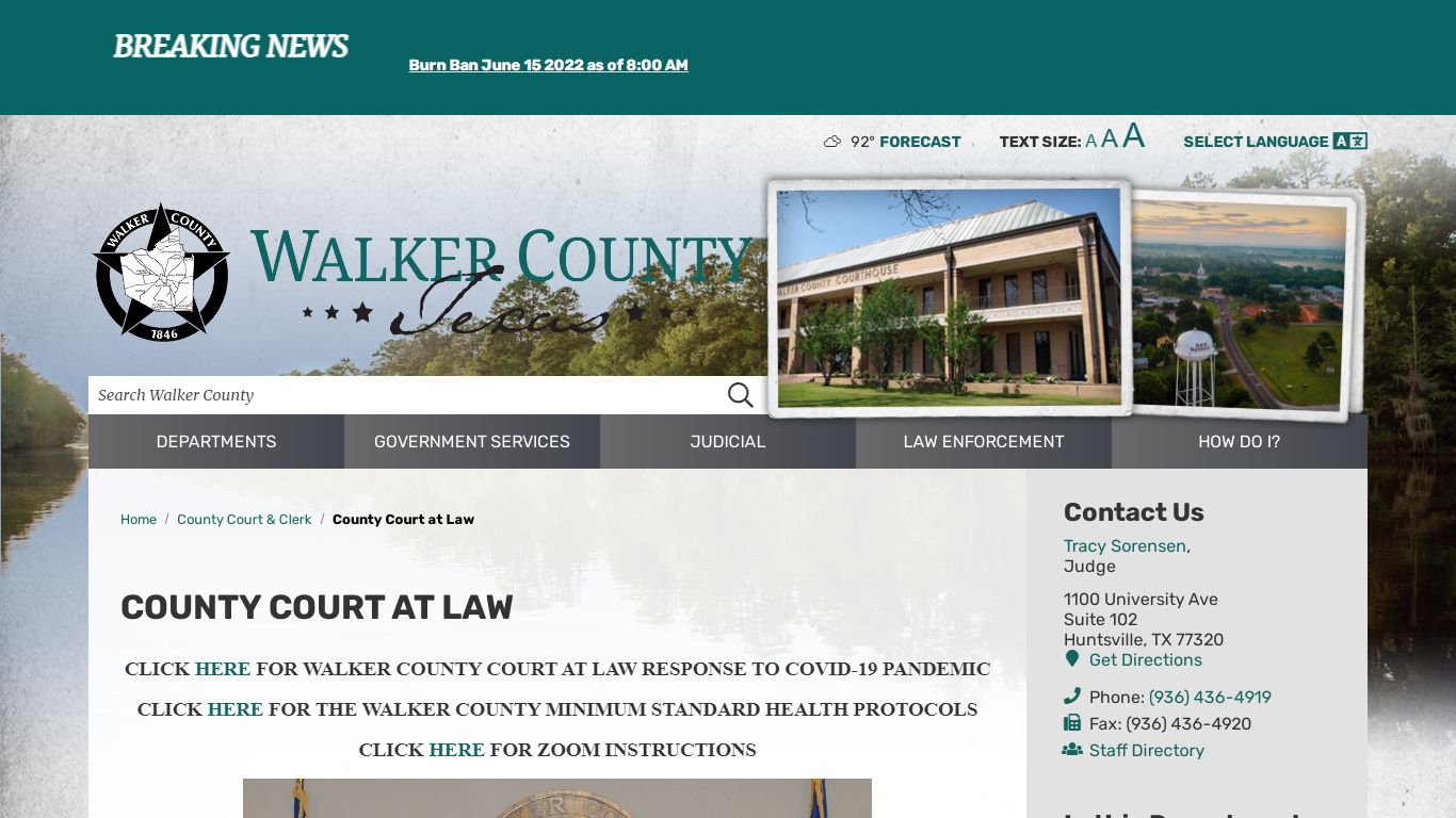 County Court at Law / Walker County, TX
